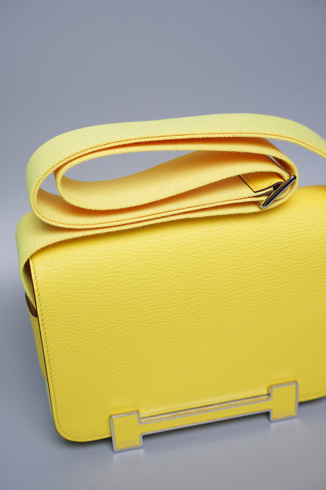 Hermes Geta in Citron Chevre Phw (Brand New)