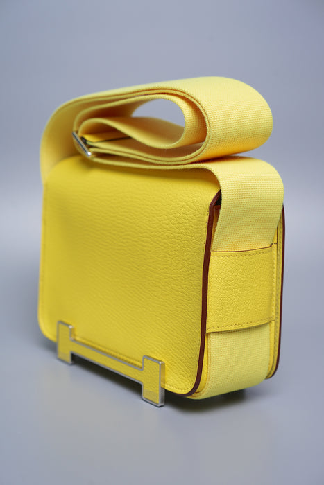 Hermes Geta in Citron Chevre Phw (Brand New)