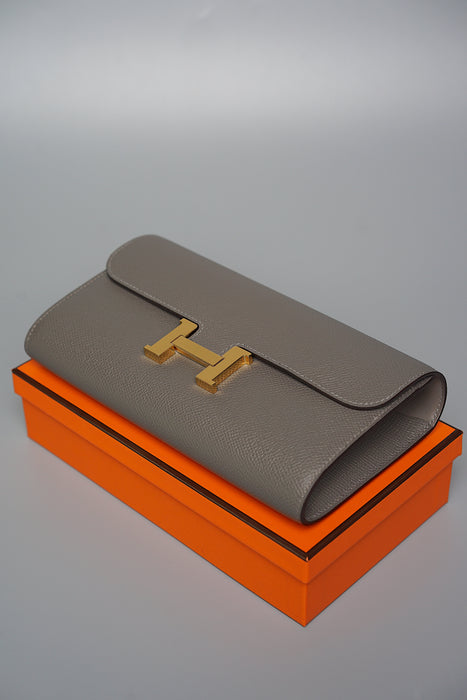 Hermes Constance To Go in Gris Meyer Ghw (Brand New)