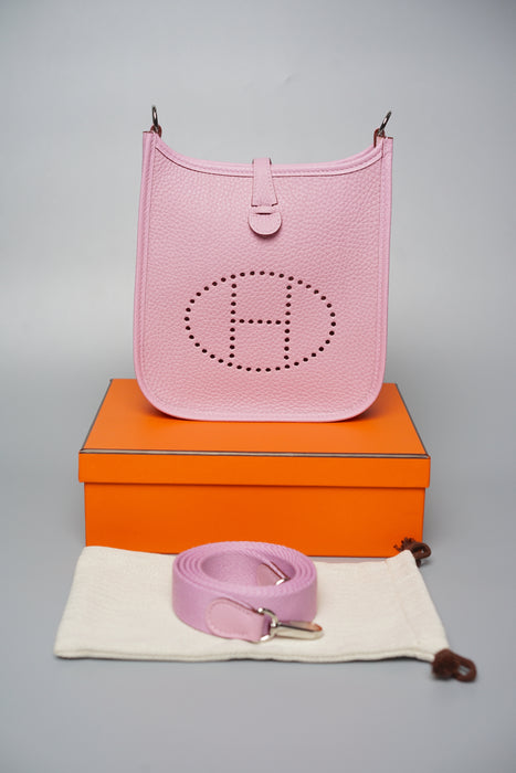 Hermes Mini Evelyne Mauve Sylvestre (Brand New)