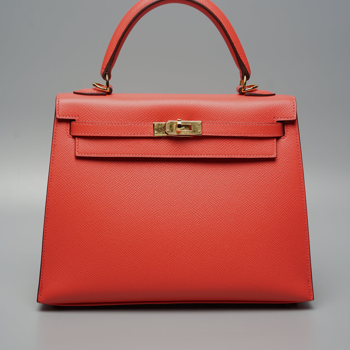 HERMES * 2005 KELLY 25 SELLIER Orange Porosus 28116