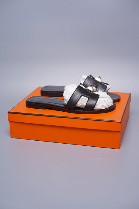 Hermes Oran Stud Sandals in Size 36