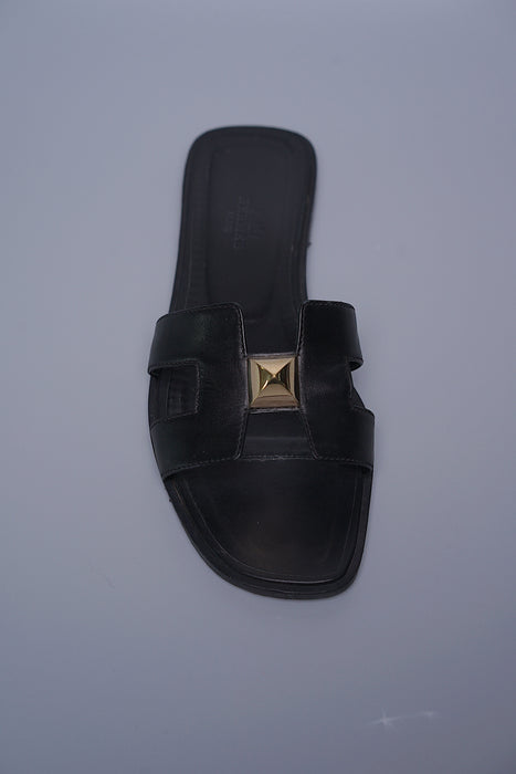 Hermes Oran Stud Sandals in Size 36