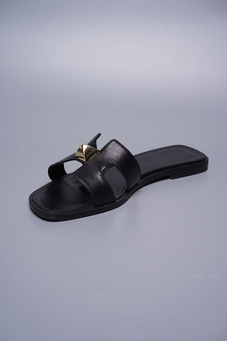 Hermes Oran Stud Sandals in Size 36