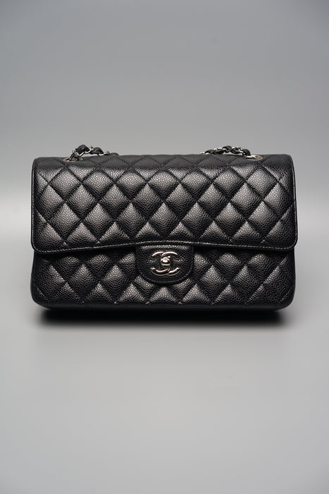 Chanel Medium Double Flap in Black Caviar (Brand New)