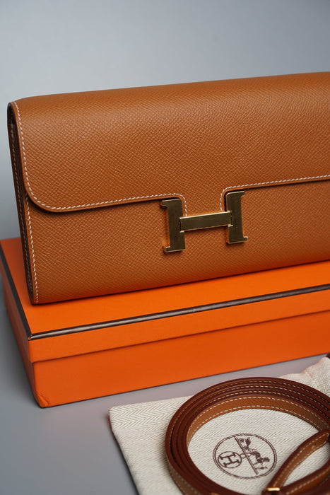 Hermes Constance To Go in Gold Ghw (Brand New)