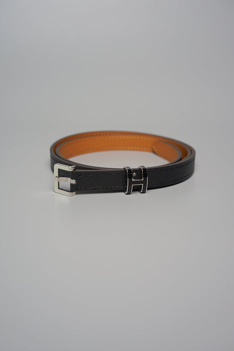 Hermes Pop H Belt Noir Phw Size 75 (Brand New)