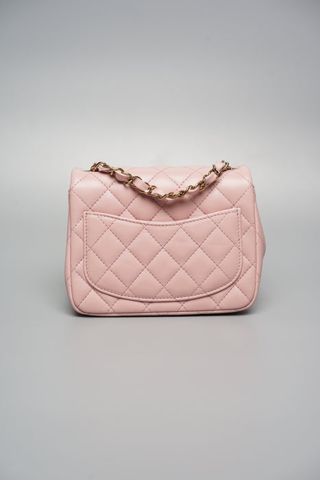 Chanel Mini Square in 22A Sakura Pink (Brand new)