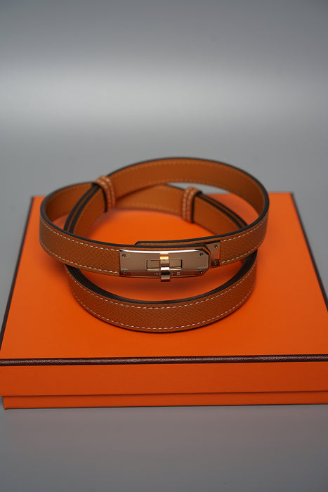 Hermes Kelly 18 Belt Gold in Rghw (Brand New)