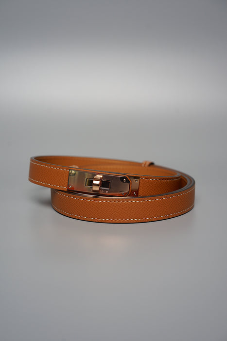 Hermes Kelly 18 Belt Gold in Rghw (Brand New)