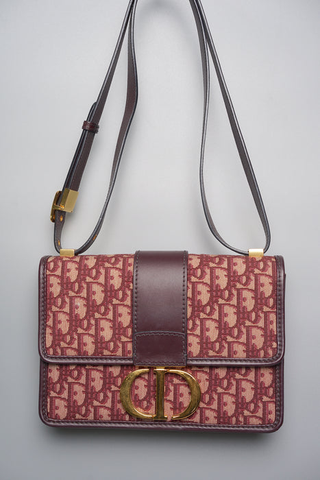 Dior 30 Montaigne in Red Oblique Jacquard