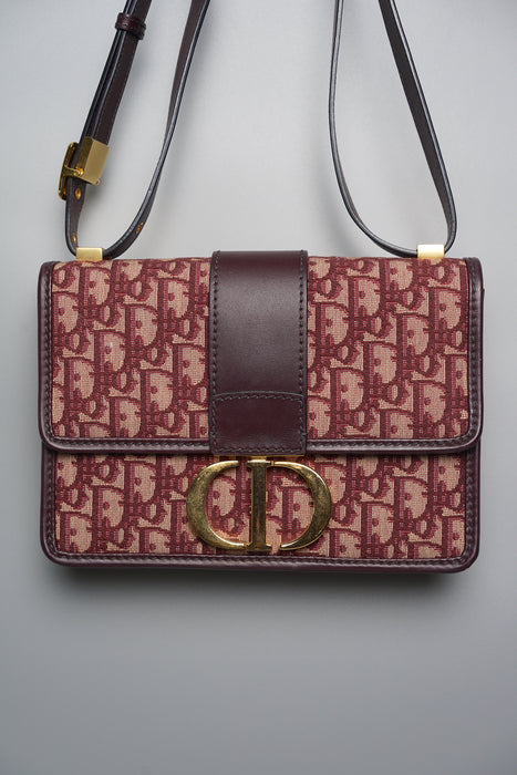 Dior 30 Montaigne in Red Oblique Jacquard