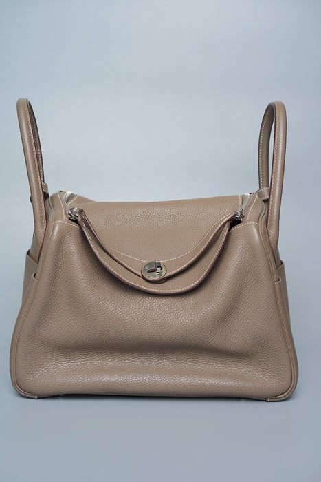 Hermes Lindy 30 in Etoupe Phw