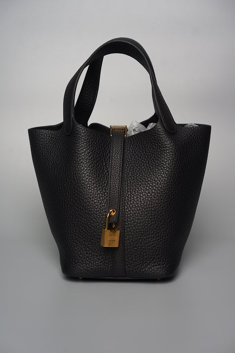 Hermes Picotin 18 in Black Ghw (Brand New)