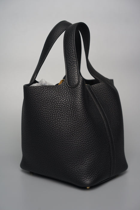 Hermes Picotin 18 in Black Ghw (Brand New)