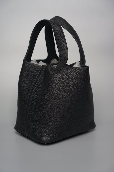 Hermes Picotin 18 in Black Ghw (Brand New)