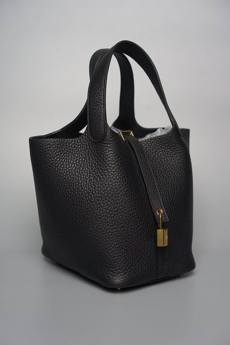 Hermes Picotin 18 in Black Ghw (Brand New)