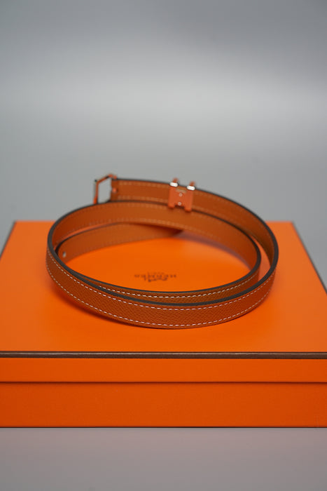 Hermes Pop H Belt in Gold Phw