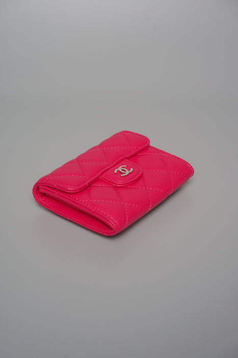 Chanel Cardholder in Fuschia Lambskin (Brand New)