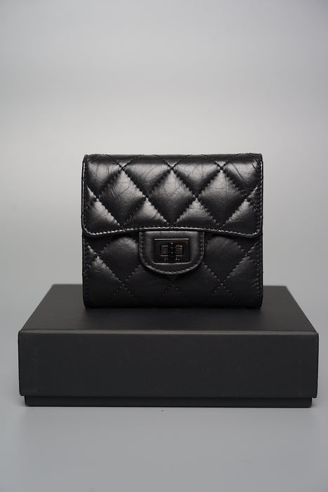 Chanel So Black Reissue 255 Compact Wallet