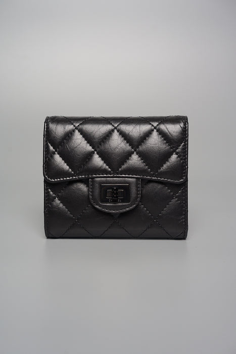 Chanel So Black Reissue 255 Compact Wallet