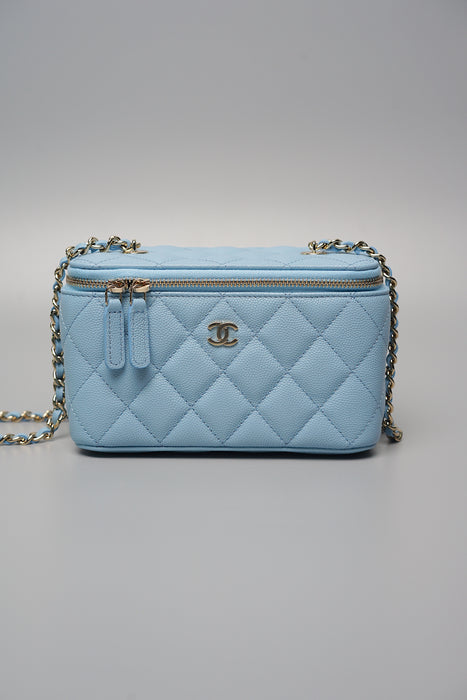 Chanel Long Vanity in Blue Caviar (Brand New)