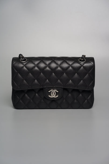 Chanel Small Double Flap in Black Caviar Shw