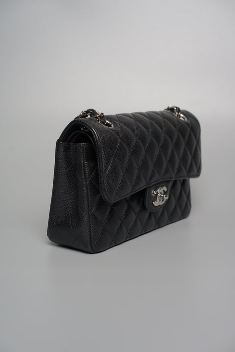 Chanel Small Double Flap in Black Caviar Shw