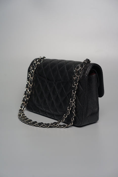 Chanel Small Double Flap in Black Caviar Shw