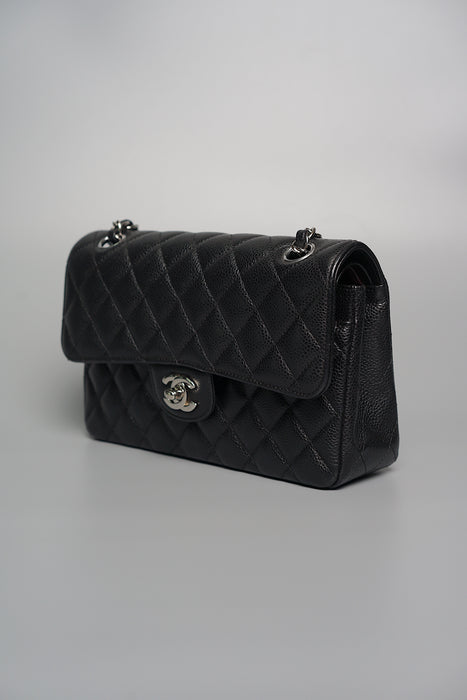 Chanel Small Double Flap in Black Caviar Shw