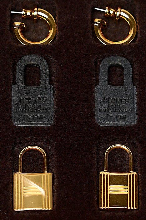 Hermes O'Kelly Earrings in Noir Ghw