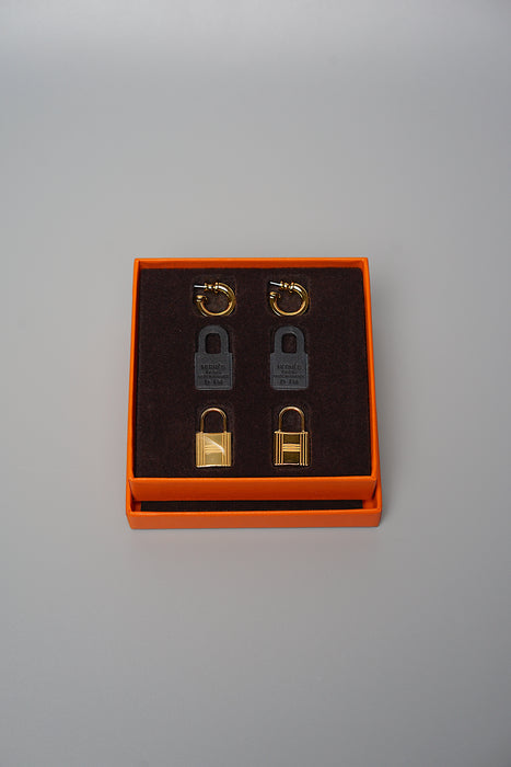 Hermes O'Kelly Earrings in Noir Ghw