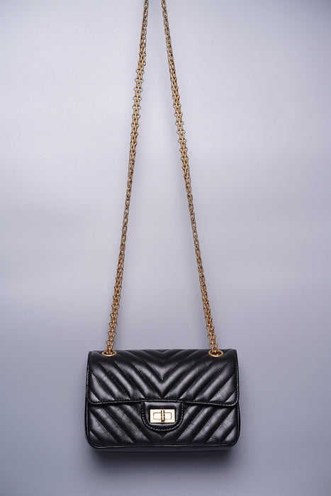 New Chanel Black Chevron Classic Quilted Rectangular Mini 2.55 Flap Ba –  Boutique Patina