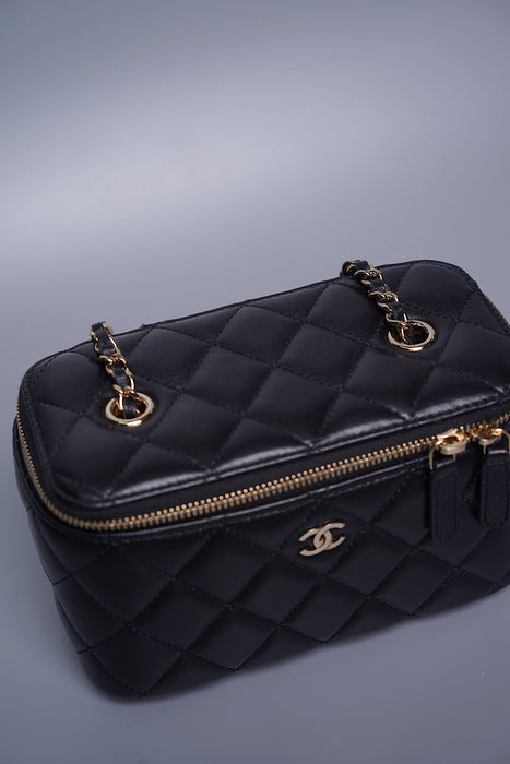 Chanel Long Vanity in Black Ghw