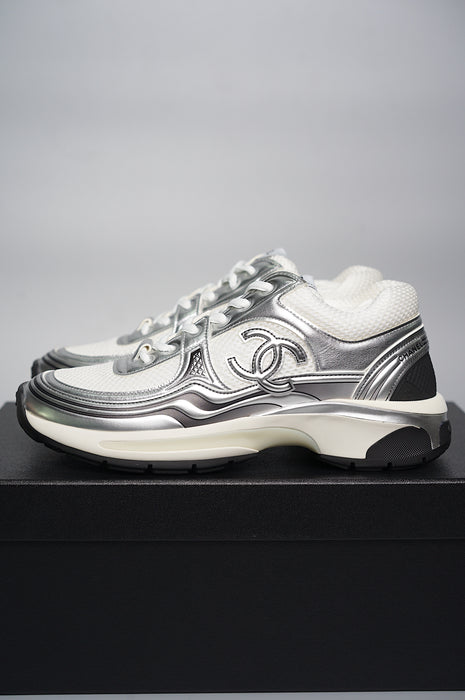 Chanel Trainers in Silver Size 36.5 (Brand New)