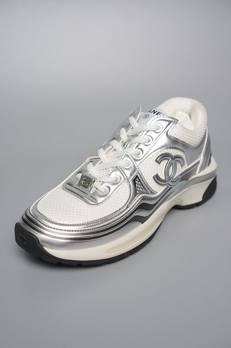 Chanel Trainers in Silver Size 36.5 (Brand New)