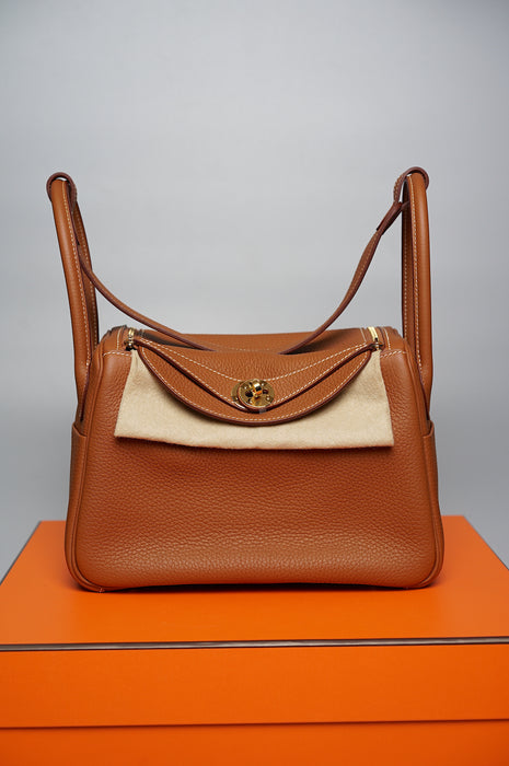 Hermes Lindy 26 in Gold Ghw (Brand New)