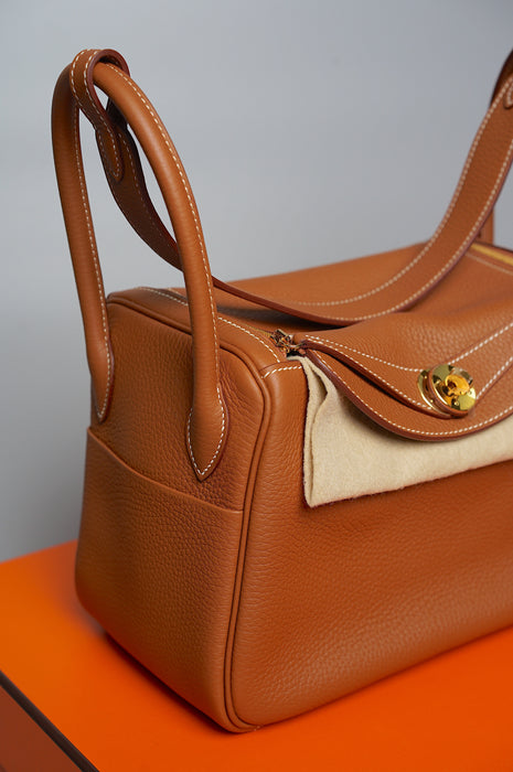 Hermes Lindy 26 in Gold Ghw (Brand New)