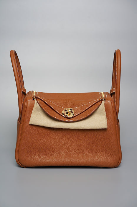 Hermes Lindy 26 in Gold Ghw (Brand New)