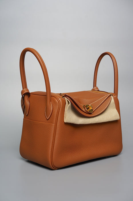 Hermes Lindy 26 in Gold Ghw (Brand New)