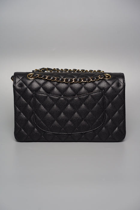 Chanel Medium Double Flap in Black Caviar Ghw (Brand New)