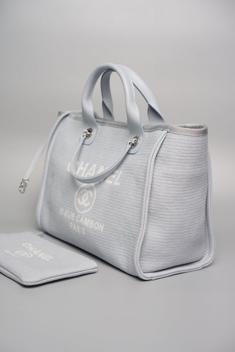 Chanel Deauville Small Shopping Tote in Light Blue (Brand New)