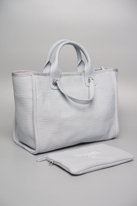 Chanel Deauville Small Shopping Tote in Light Blue (Brand New)