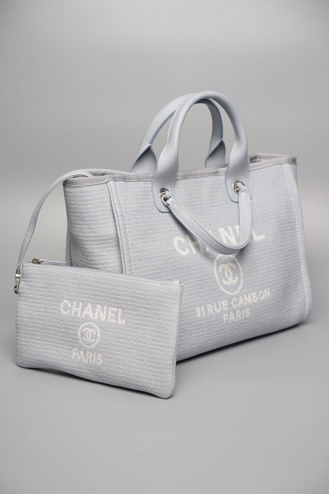 Chanel Deauville Small Shopping Tote in Light Blue (Brand New)