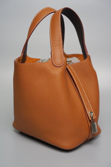 Hermès - Picotin 18 Orange Feu PHW with Thalassa Sandals