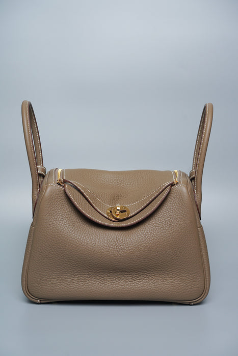 Hermes Lindy 26 in Etoupe Ghw (Brand New)