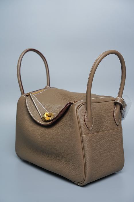 Hermes Lindy 26 in Etoupe Ghw (Brand New)