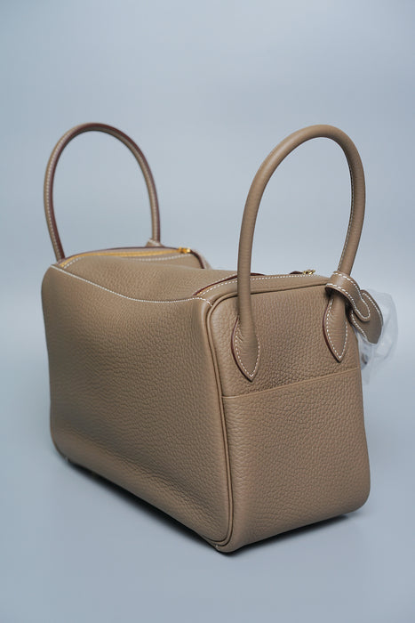 Hermes Lindy 26 in Etoupe Ghw (Brand New)