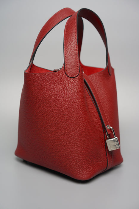 Hermes Picotin 18 in Rouge H Phw (Brand New)