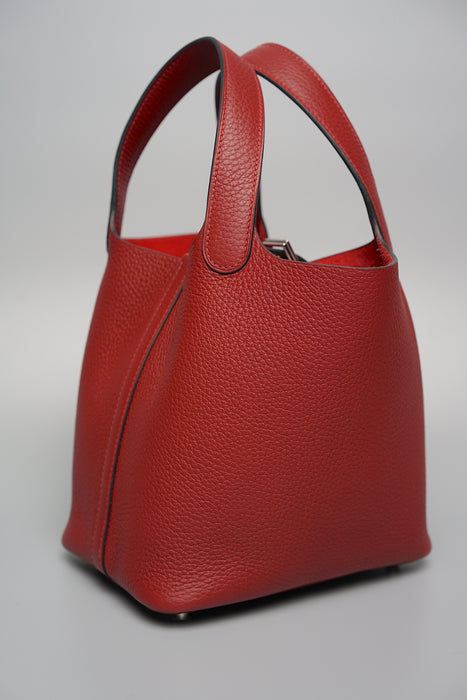 Hermes Picotin 18 in Rouge H Phw (Brand New)